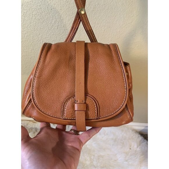 ISAAC Mizrahi leather drawstring Crossbody Purse - Picture 3 of 10